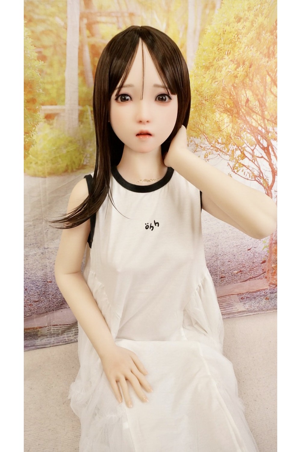 【中古】【初心者応援パック 中古美品】SHEDOLL #洛小乙（Luoxiaoyi）硬質シリコンヘッド 職人メイク 140cm Aカップ ボディのリアルメイク 自立加工OP EVO新骨格