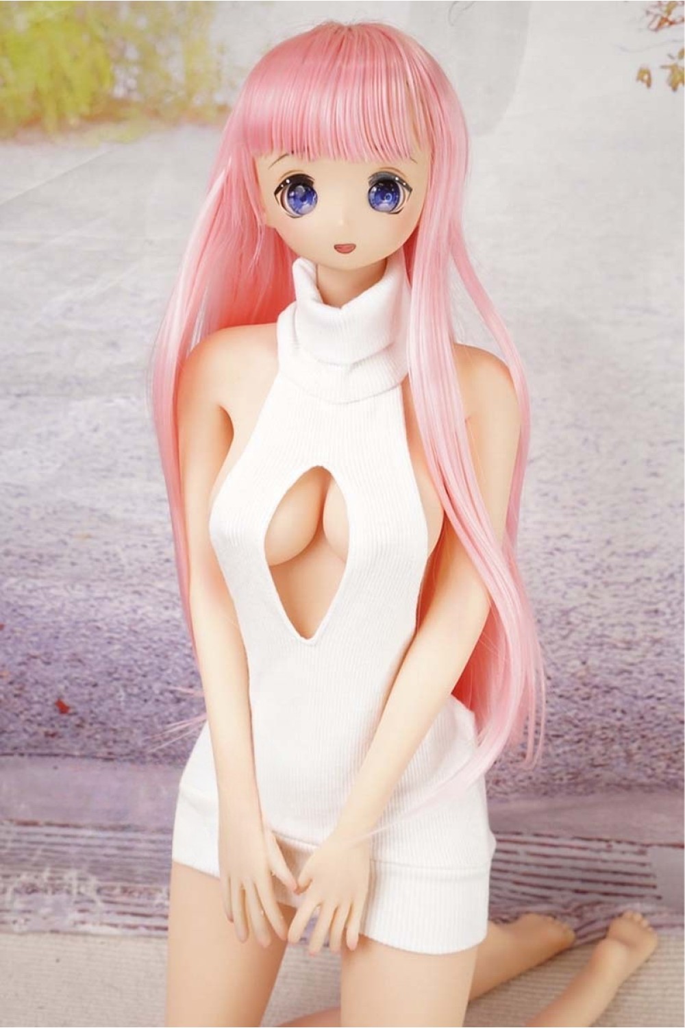 【O初心者応援パック 新古超美品ホール未使用品】Mini Doll #S1ソフトビニール製ヘッド 75cm普通乳