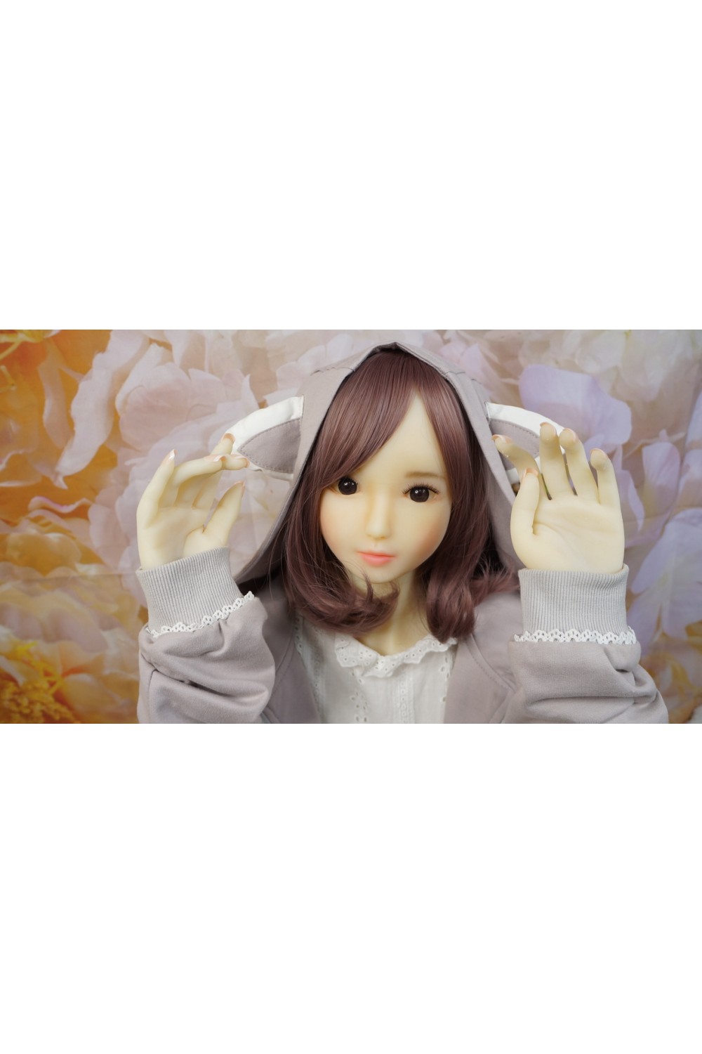 AXB Doll #84ヘッド 140cmCカップ バスト中 中空胸 自立加工 視線移動 肌色 ホワイト