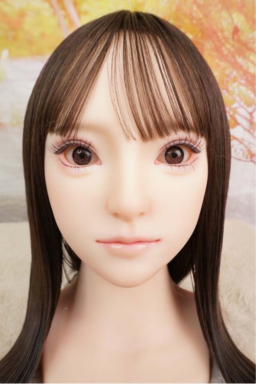 【中古】【O新古超美品 ホール未使用】蛍火日記 #莲（lian）軟性シリコンヘッド（口開閉機能あり、オーラル可能、描く眉毛と付け睫毛）単品(160〜165cm推奨)