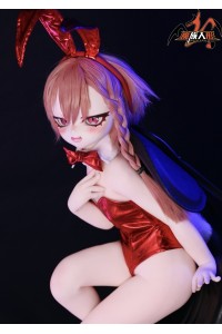 【新品】MOZU DOLL 85cm Aカップ ネルちゃん ソフトビニール製頭部 TPE製ボディ 肌色＆眼球色＆メイク＆ウィッグ＆衣装は宣材写真と同じ 6kg MOZU 0013