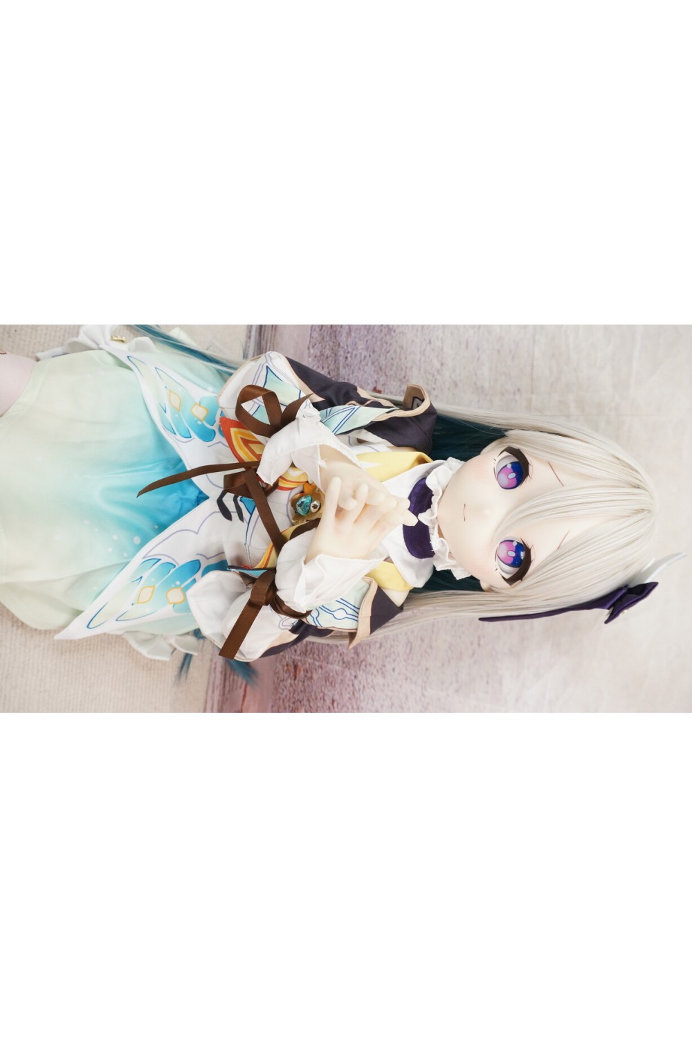 【中古】【O初心者応援パック 新古超美品ホール未使用品】MOZU Doll #萤儿（Firefly）ちゃん ソフトビニール製ヘッド85cm バスト大 【専用ドールスタンド&収納箱付属】