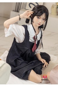 【新品】SHEDOLL 148cm Dカップ 双子 南溪（ＮanXi） 硬めシリコンヘッド 1.0 ラブドール メイク ボディー材質など選択可能 カスタマイズ可能 掲載画像はフルシリコン製 SHE 0045