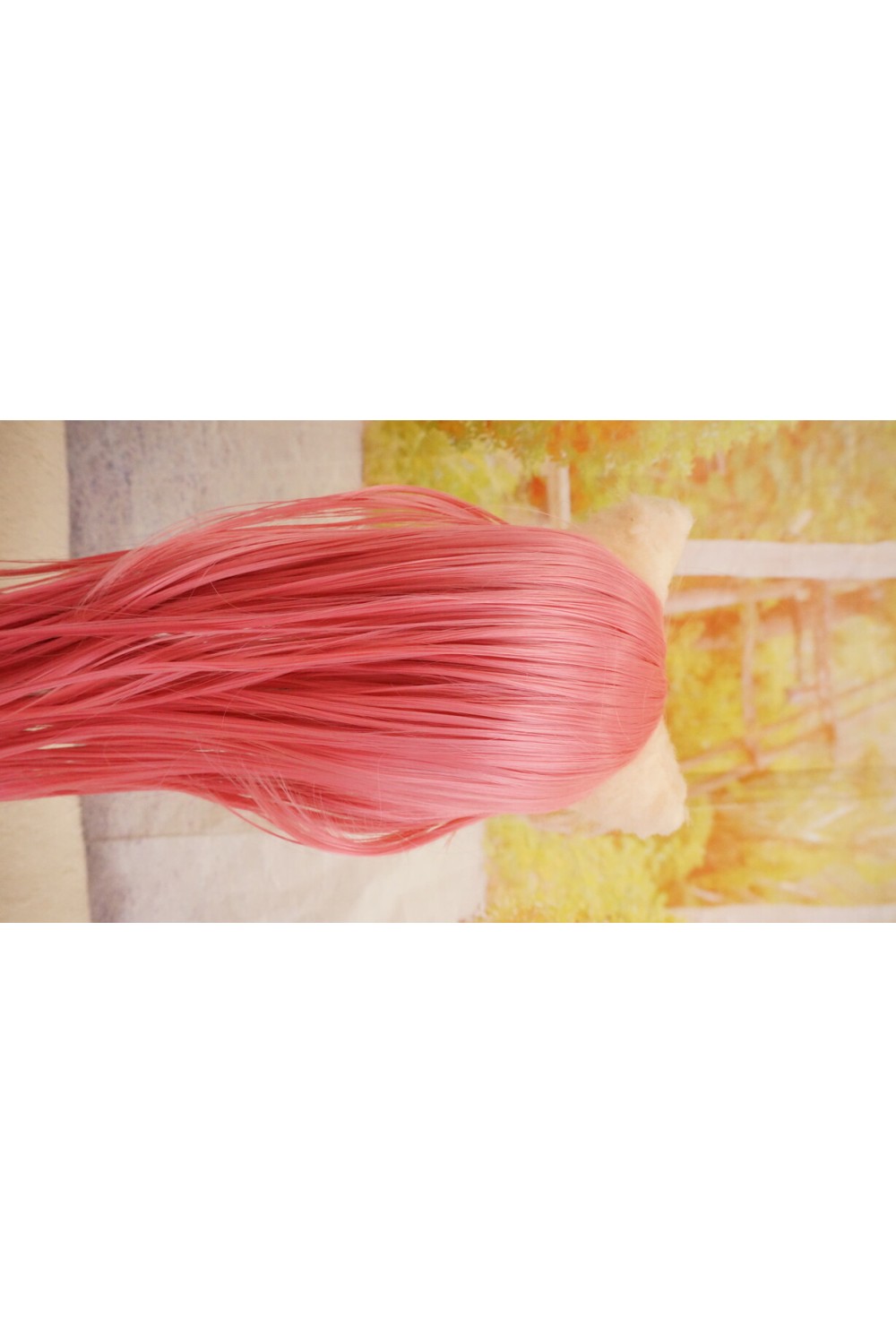 【中古】【O新古超美品】DollHouse168 色気美人 #ネコ娘 髪の毛の植毛OP シリコンヘッド単品(90〜95cm推奨)(ピンク髪)