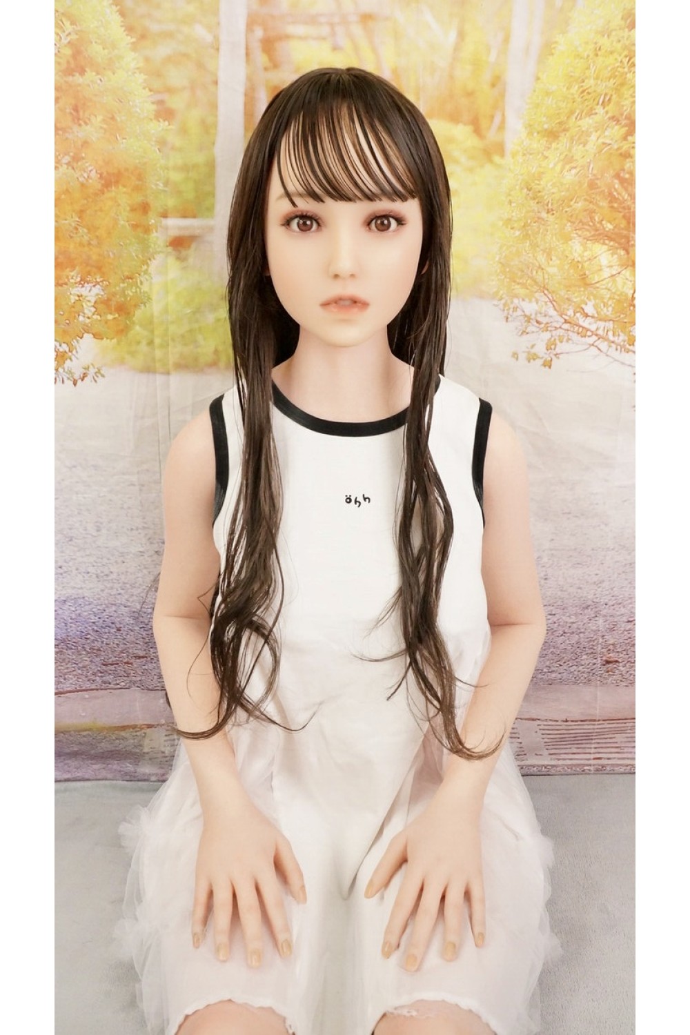【中古】【初心者応援パック 中古美品】RZR Doll #Ailinnaちゃん軟性シリコンヘッド No.9 148cm Cカップ リアルメイク付き お尻の柔らか仕上げあり ボルト露出無し自立【フルシリコン製】