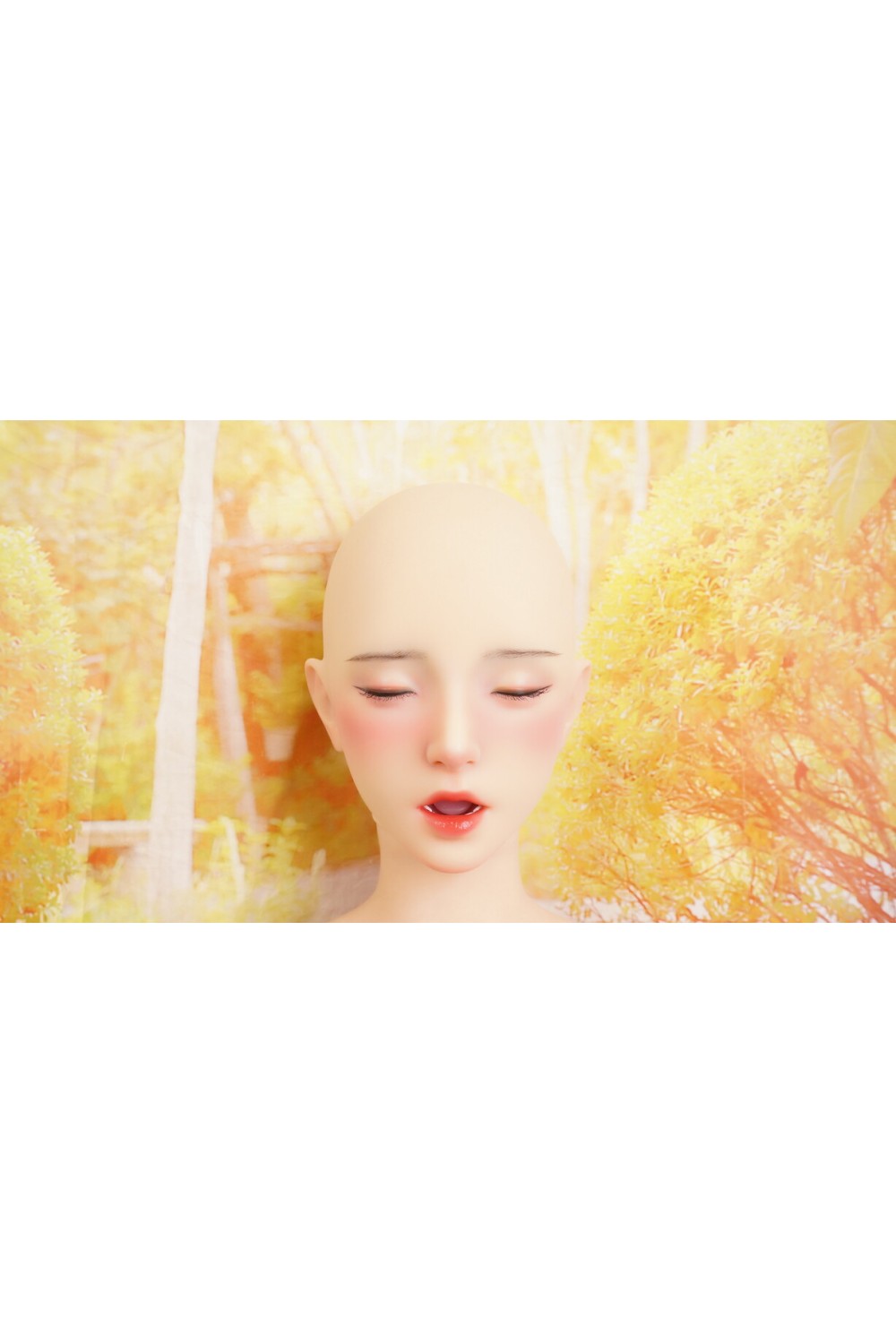 【O初心者応援パック 国内検品済 新品未使用即納品】 Doll Senior #梦RreamROSシリコンヘッド （口開閉機能付き 眉毛と睫毛植毛式 オーラル機能可能(約10cm) 歯と舌付き） 92cm S46 ソフトゼリーお尻 【 奈也(Not ye) シリーズ】【フルシリコン製】