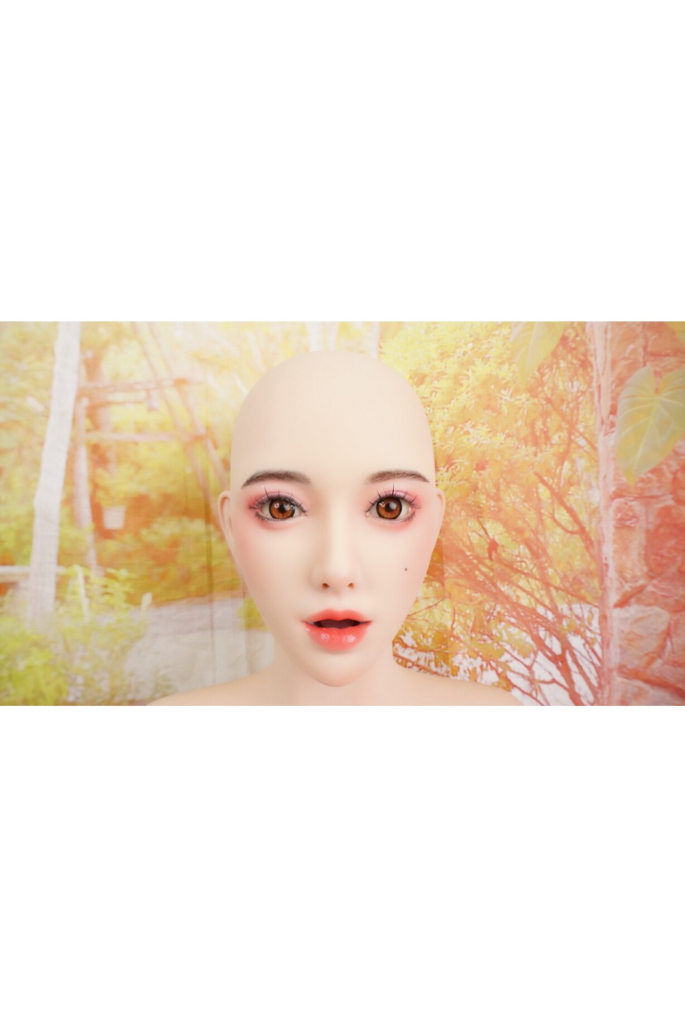 【中古】【O初心者応援パック 中古超美品ホール未使用品】FUDOLL #J032 小北軟性シリコンヘッド（口開閉機能+リアル口腔付き) 軟性シリコンヘッド163cm Eカップ【フルシリコン製】【オプション多数】