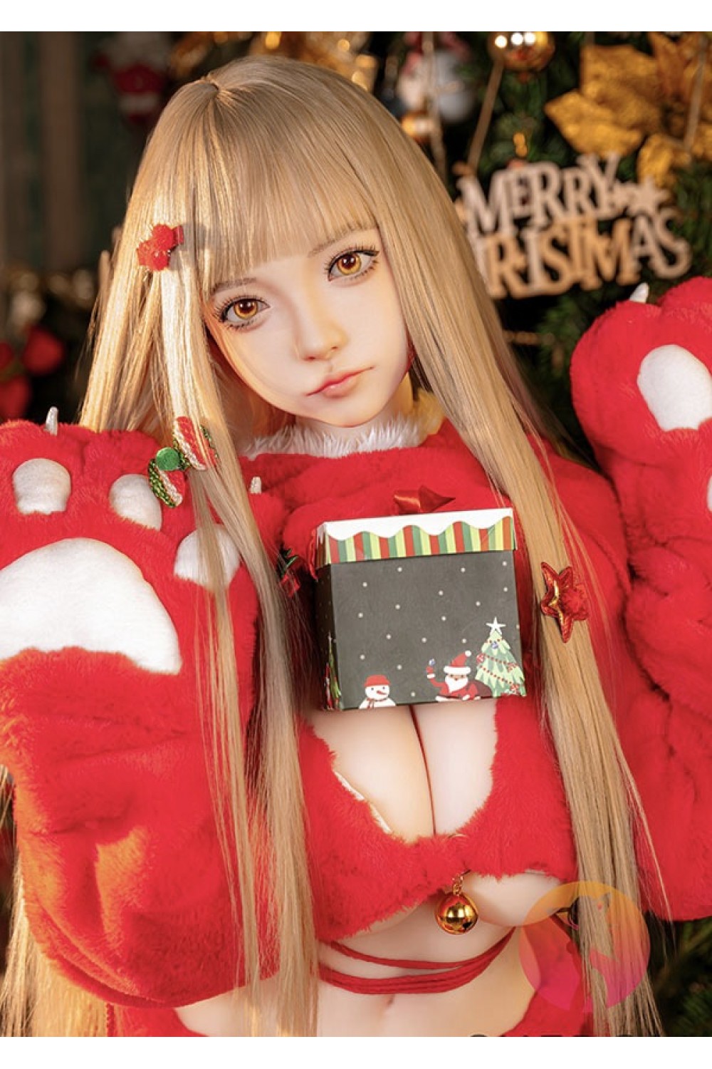 【新品】SHEDOLL 145cm Gカップ 洛伊2.0 （luoyi）ヘッド クリスマス サンタ衣装 ラブドール シリコンヘッド TPEボディー材質 カストマイズ可 SHE 0081