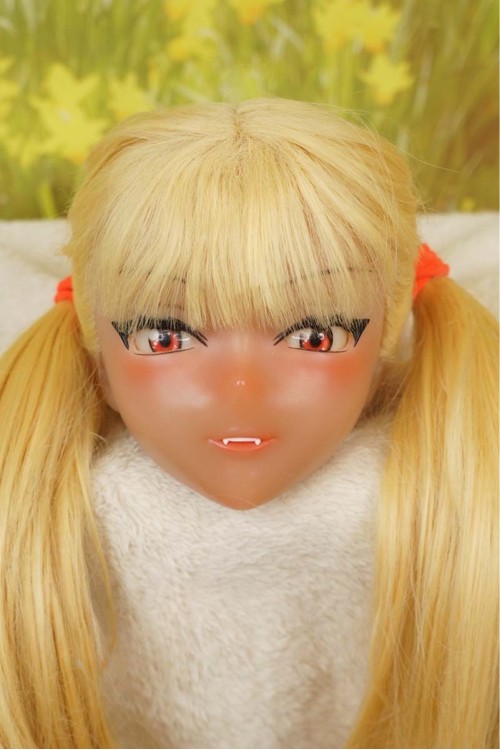 【新古超美品】Doll House 168 (IROKEBIJIN色気美人) #Abbyシリコンヘッド 髪の毛の植毛OP 肌色 日焼け シリコンヘッド単品