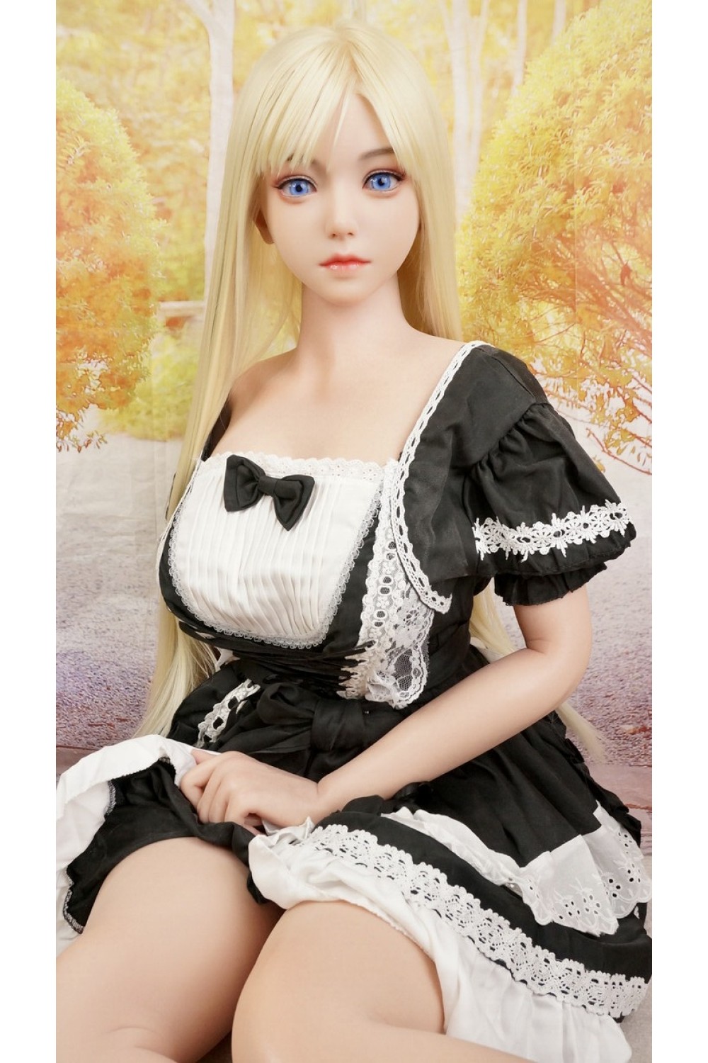 【中古】【初心者応援パック 新古超美品】Bezlya Doll #風鈴シリコンヘッド 職人メイク 髪の毛の植毛OP 155cm Fカップ 2.2CFシリーズ ボディのリアルメイク 軽量化ボディ 【フルシリコン製】【オプション多数】