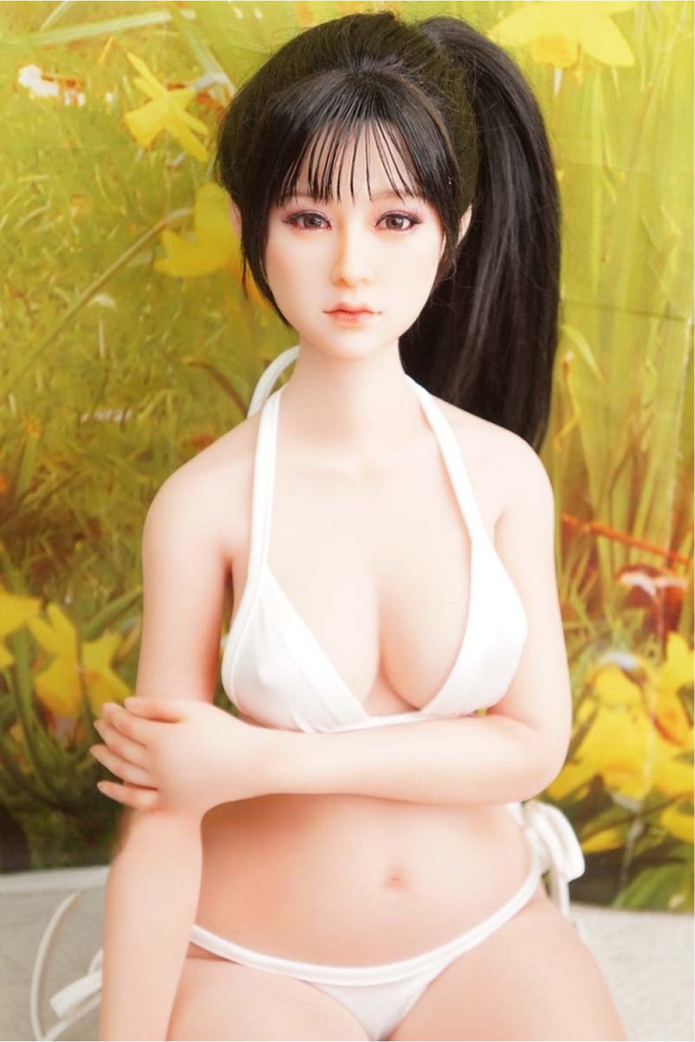 【中古】【O初心者応援パック 新古超美品ホール未使用品】Minidoll #学生シリコンヘッド 75cm バスト中 【フルシリコン製】