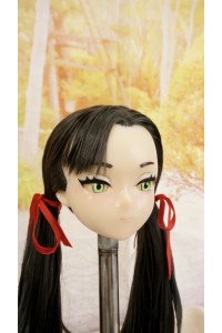 【中古】【O新古超美品】DollHouse168 色気美人 #Mary 髪の毛の植毛OP シリコンヘッド単品(90〜95cm推奨)(黒髪)
