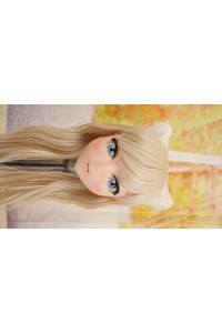 【中古】【O新古超美品】DollHouse168 色気美人 #ネコ娘 シリコンヘッド単品 髪の毛の植毛OP(90〜95cm推奨)(白髪)