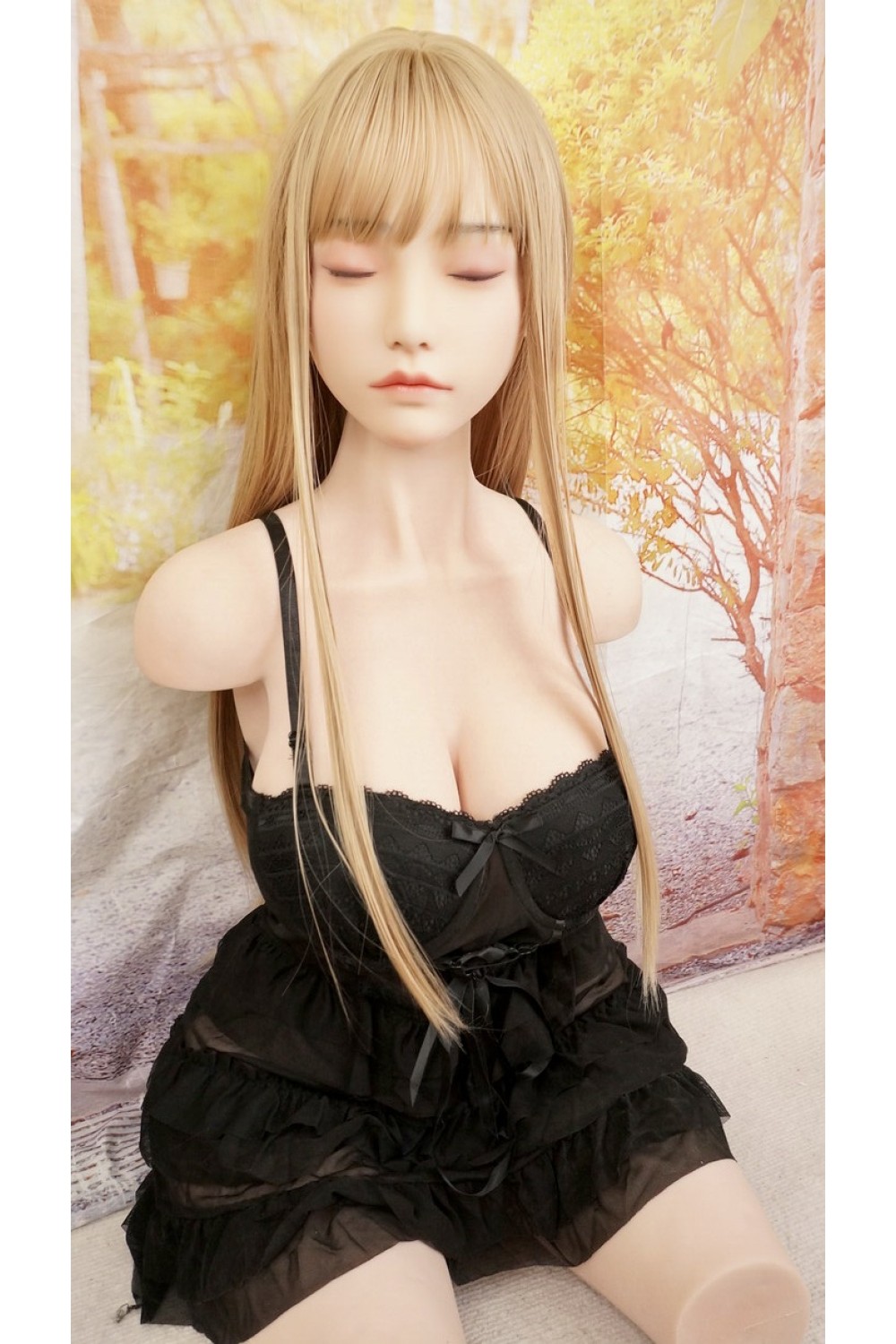 【中古】【初心者応援パック 新古超美品】ホワイトラビット #HS03軟質シリコンヘッド 高級職人メイク 口開閉機能付き +Starpery Doll 85cm Gカップ 腕無し シリコントルソー 全身リアルメイク 【フルシリコン製】