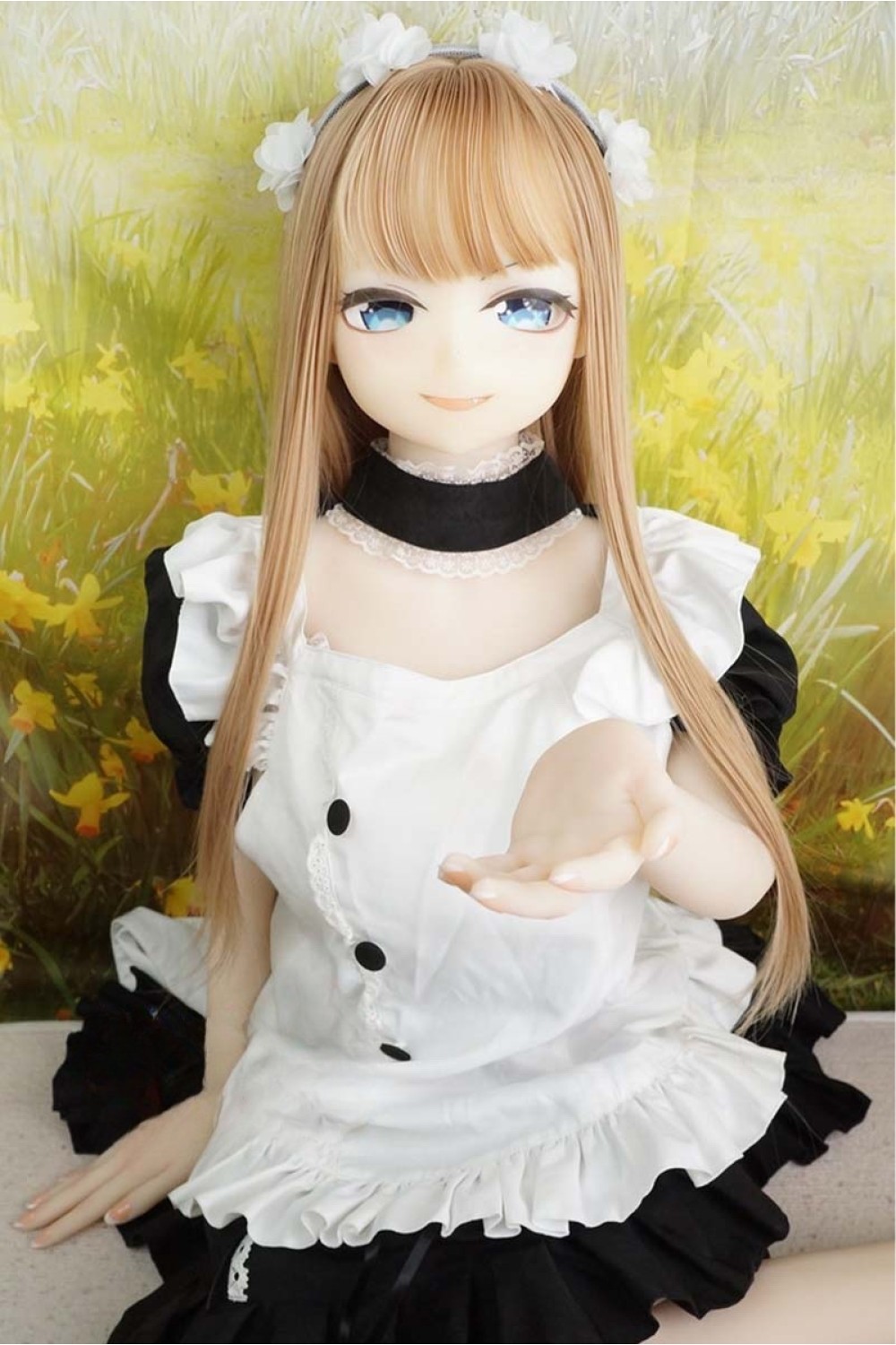 【中古】【O初心者応援パック 新古超美品ホール未使用品】Aotume Doll #104シリコンヘッド＋WM Dolls 146cm-mini 【S-TPEボディ】