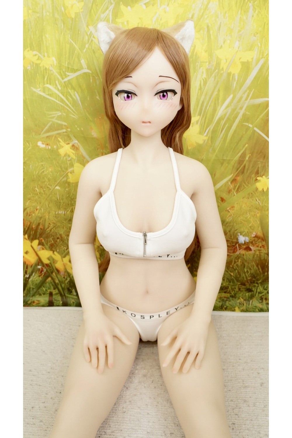 【O初心者応援パック 国内検品済 新品未使用即納品】 DollHouse168 色気美人 #ネコ娘シリコンヘッド 髪の毛の植毛 95cm Bカップ 【フルシリコン製】【生産終了モデル】
