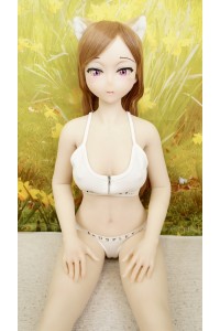 【O初心者応援パック 国内検品済 新品未使用即納品】 DollHouse168 色気美人 #ネコ娘シリコンヘッド 髪の毛の植毛 95cm Bカップ 【フルシリコン製】【生産終了モデル】