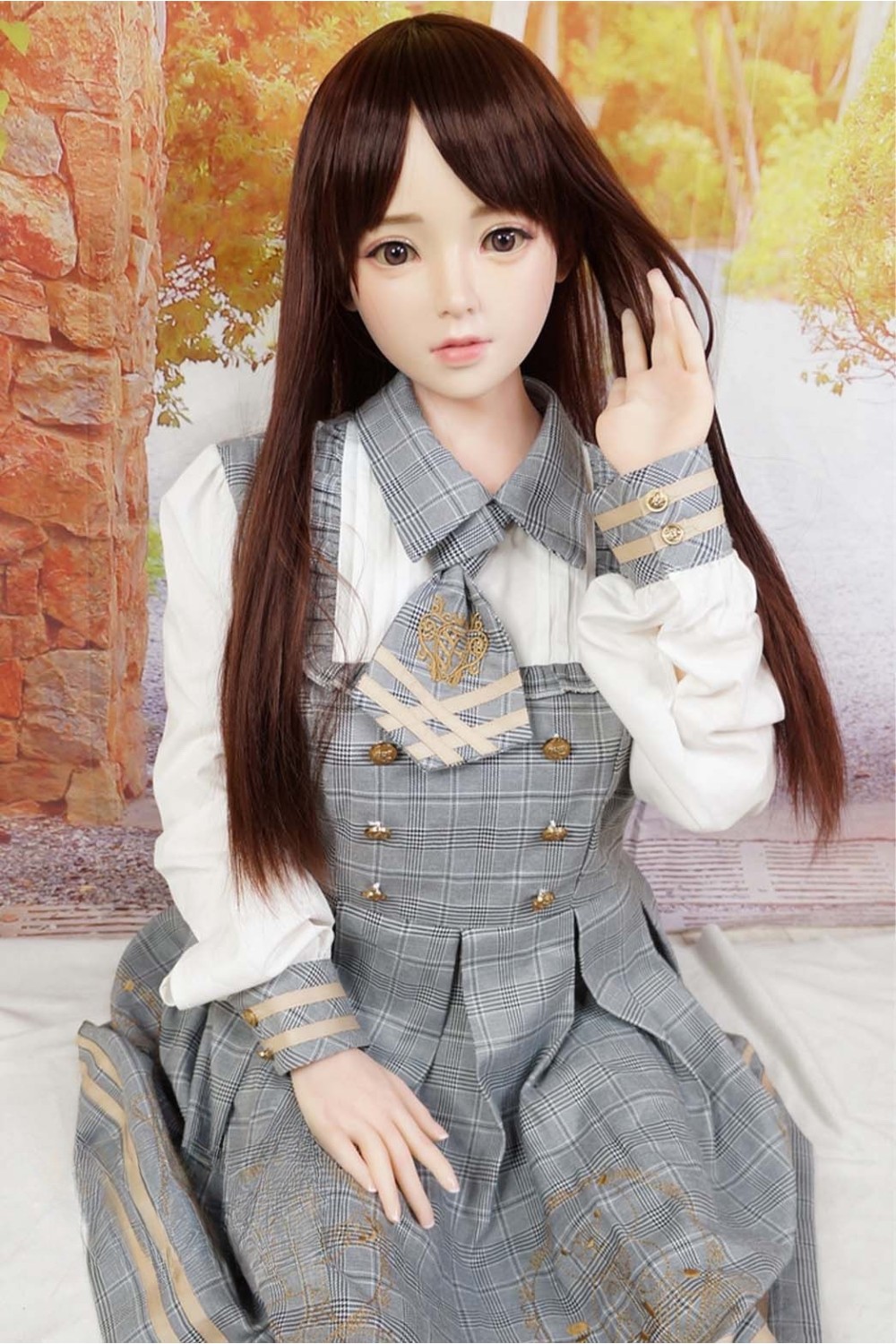 【初心者応援パック 中古】Bezlya Doll #鈴蘭 149cm Cカップ シリコンヘッド 衣装付属 ゼリー胸 眉毛、睫毛植毛 高級職人メイクOP 超リアルメイクOP 自立加工OP 眼球移動 EVO新骨格 肌色 ノーマル