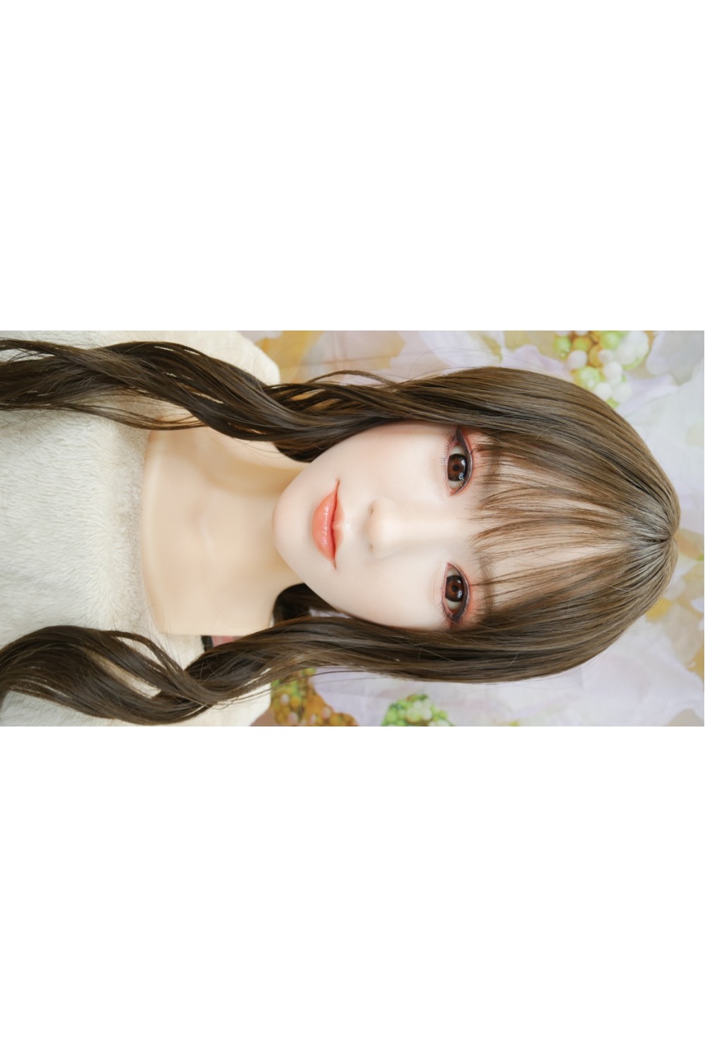 【新品未使用品】Real Girl (A工場製) #R50ヘッド 職人メイクOP 視点移動 眉毛と睫毛の植毛 視点移動 シリコンヘッド単品