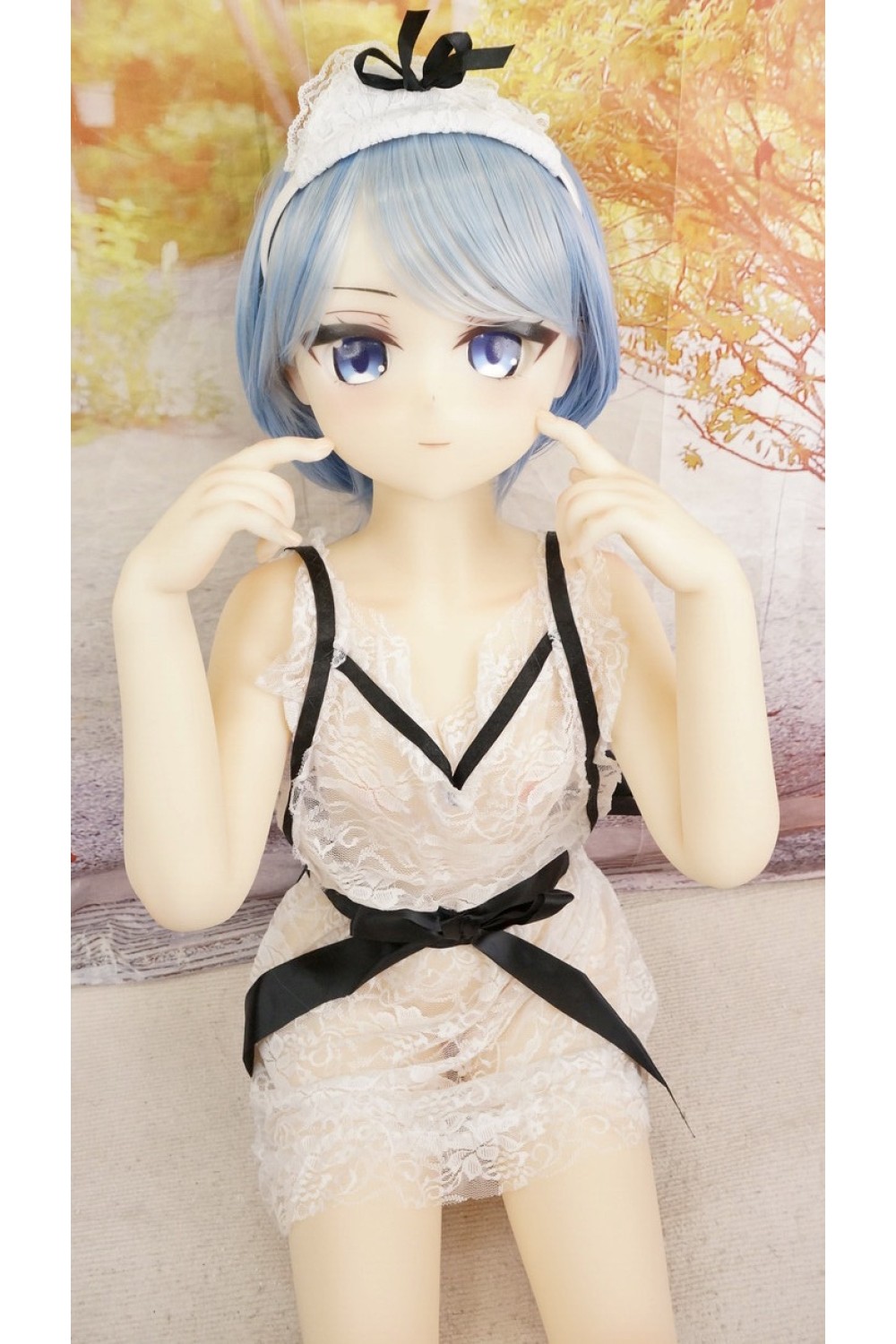 【中古】【O初心者応援パック 新古超美品ホール未使用品】Aotume Doll #カスタムシリコンヘッド135cm AAカップ ゼロバックスラスト膣OP(細身タイプ) 【フルシリコン製】【オプション多数】