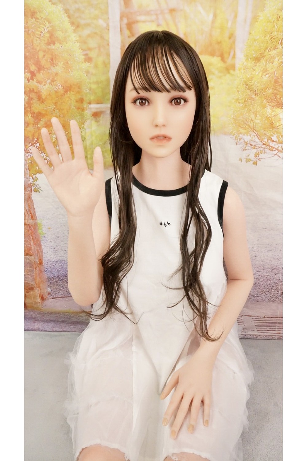 【中古】【初心者応援パック 中古美品】RZR Doll #Ailinnaちゃん軟性シリコンヘッド No.9 148cm Cカップ リアルメイク付き お尻の柔らか仕上げあり ボルト露出無し自立【フルシリコン製】