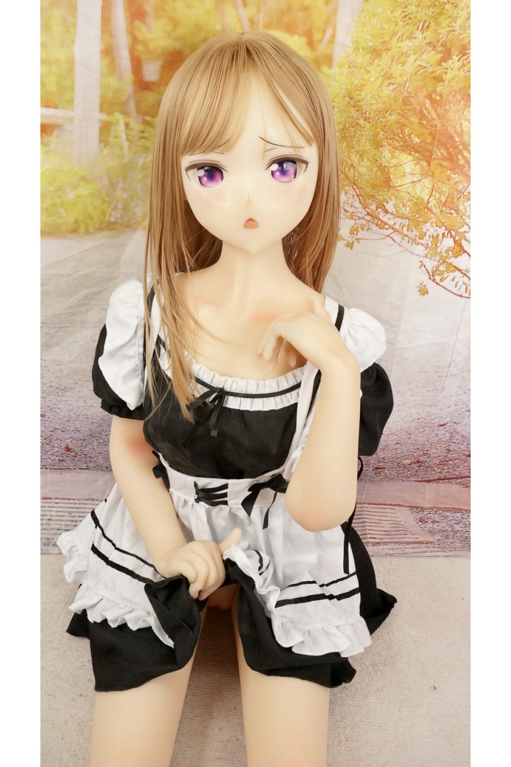 【中古】【O初心者応援パック 新古超美品ホール未使用品】Aotume Doll #90シリコンヘッド 145cm Bカップ 指関節OP 【フルシリコン製】【オプション多数】