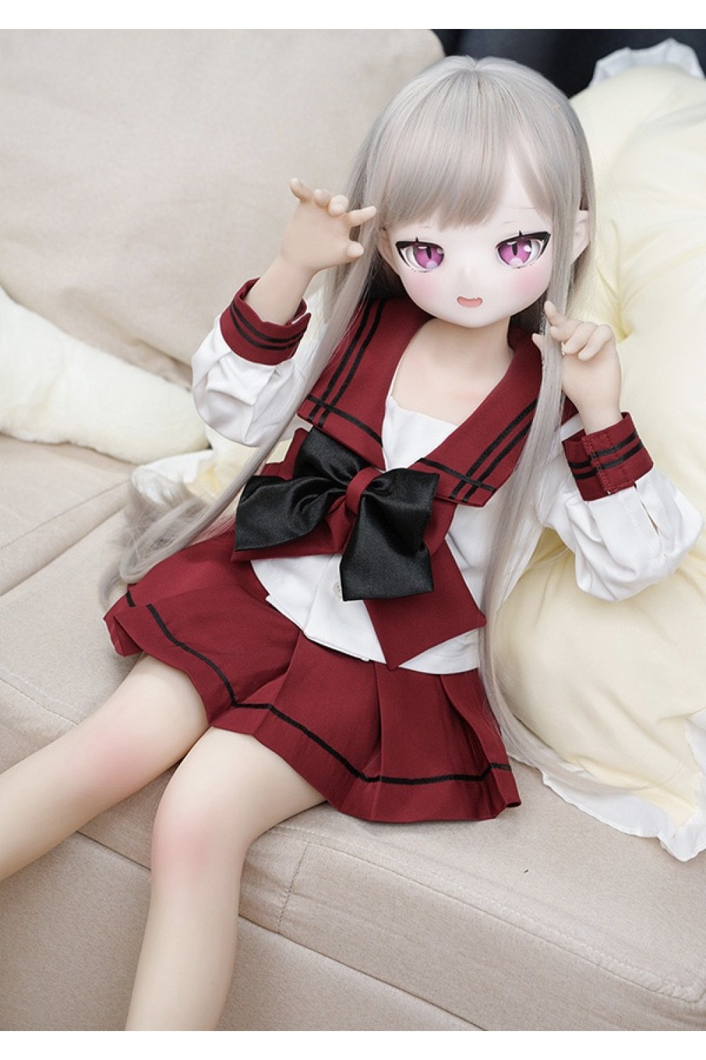 【新品】MOZU Doll【A級】85cm 奈奈（Nona）ヘッド 6kg ソフトビニール製頭部 TPE製ボディ 肌色＆眼球色＆メイク＆ウィッグ＆衣装は宣材写真と同じ 小型で軽量化で収納しやい 使いやすい MOZU 0028