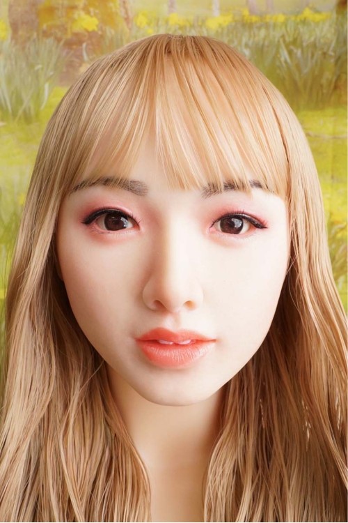 【新古超美品】cosdoll＃47 硬質シリコンヘッド 眉毛と睫毛の植毛 視点移動 肌色 ナチュラル 硬質シリコンヘッド単品