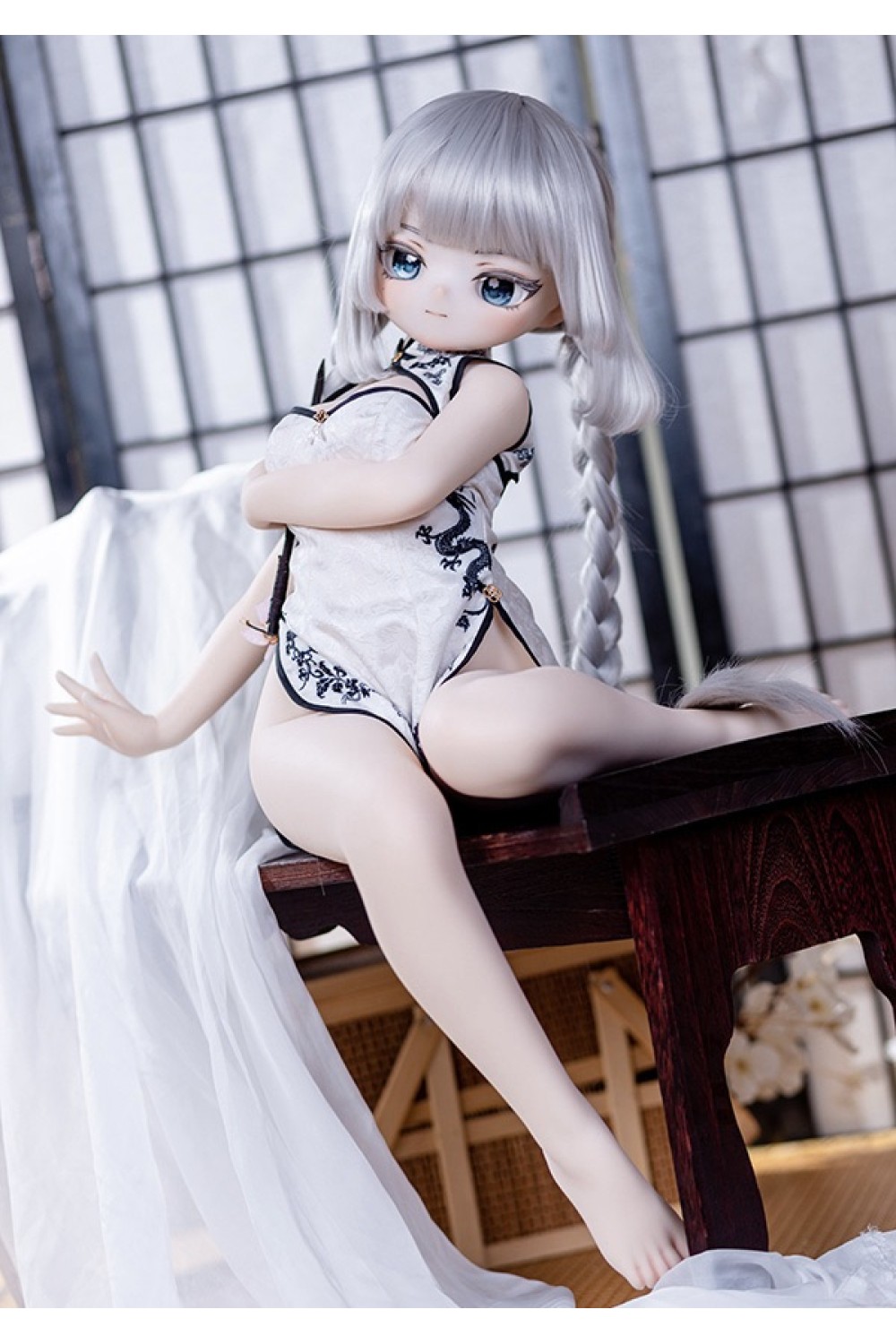 【新品】MW Girl（魔物姫）85cm 樱井雪奈 7kg 掲載画像はソフトビニール製頭部+シリコン製ボディ 中華チャイナドレス姿のクールビューティー MW 0005