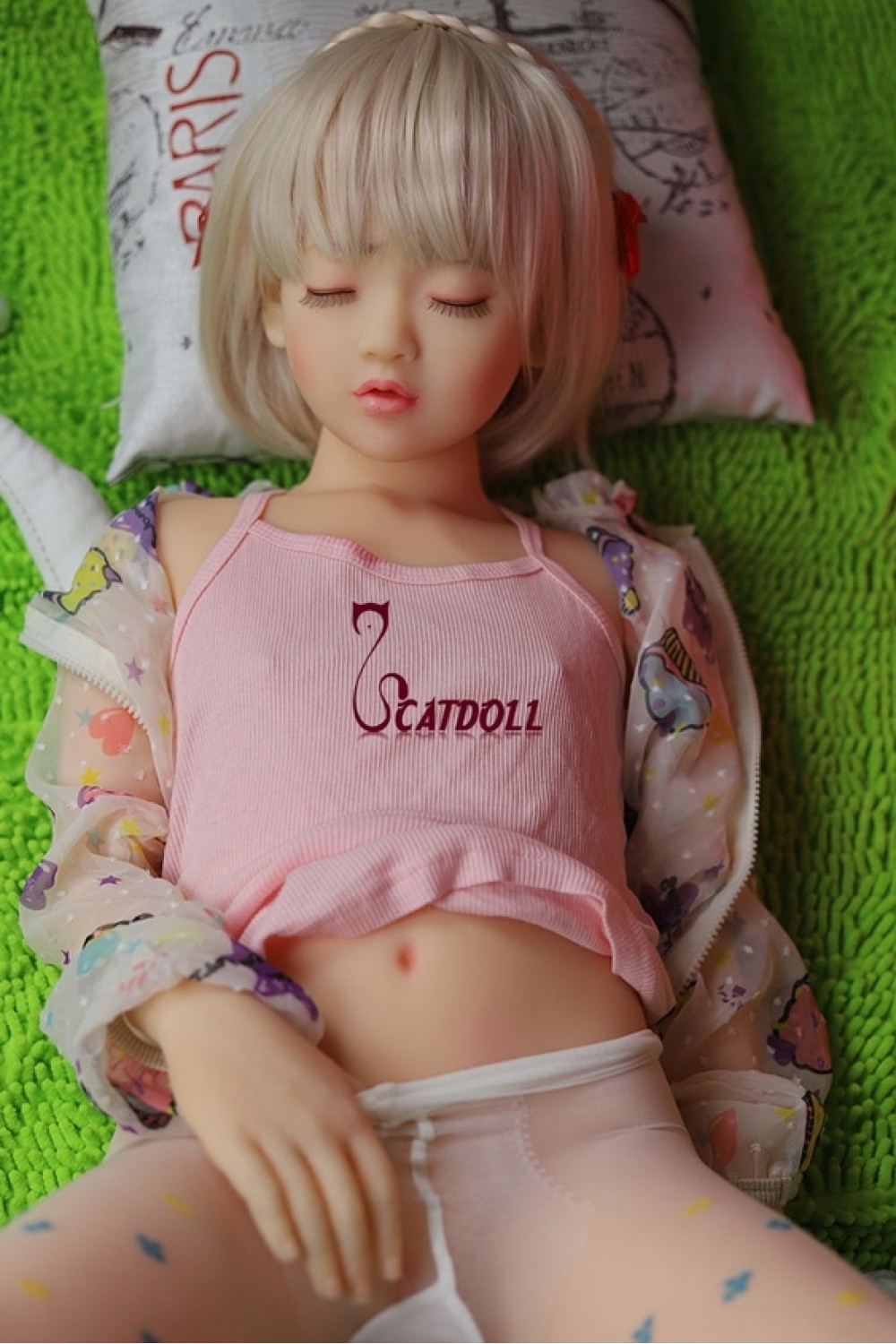 【国内検品済 新品未使用即納品】catdoll #Emelieヘッド (TPE製) 115cm 超リアルメイク あご関節 指関節OP 自立機能 EVO骨格 肌の色:アジアントーン