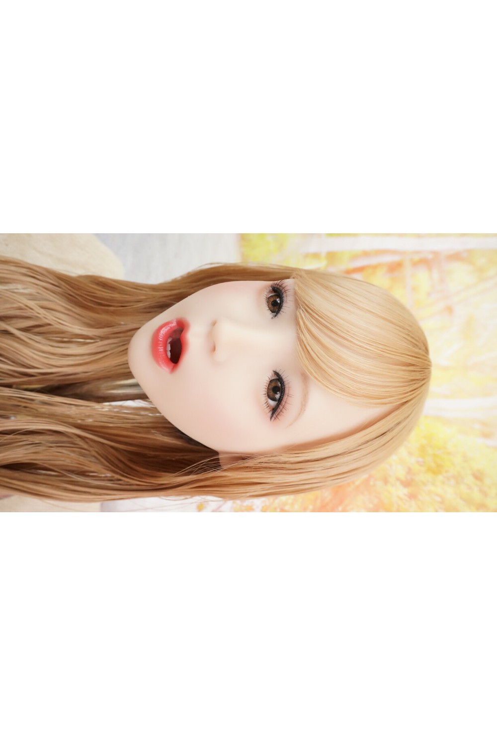 【中古】【O新古超美品 ホール未使用品】4woods A.I. doll #ルミ-オーラル-シリコンヘッド単品 柔らか仕様OP セクシーメイク