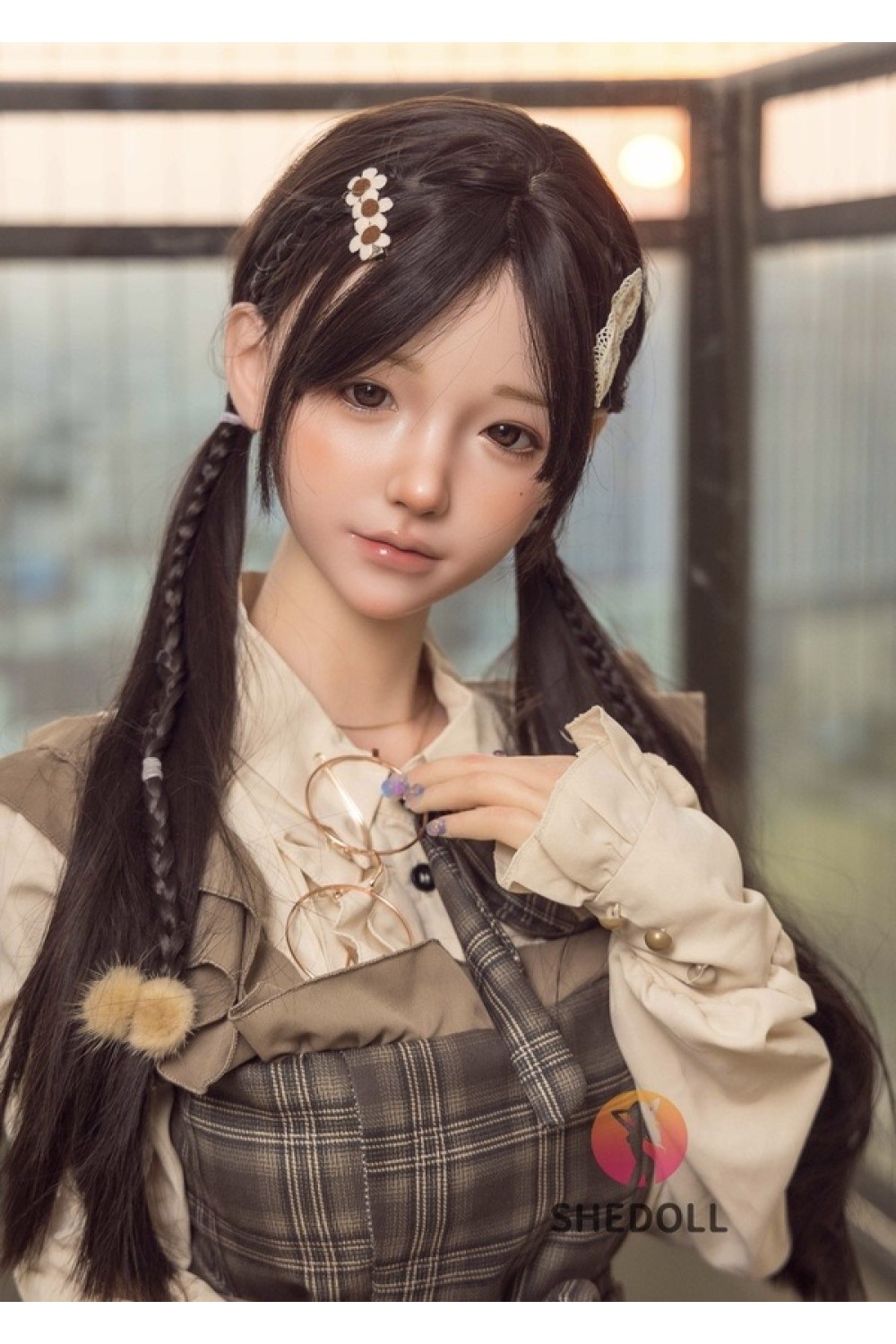【新品】SHEDOLL 148cm Dカップ 最新作 兮沅(Xiyuan)1.0ヘッド 掲載画像はシリコン材質ボディ ラブドール ボディー材質など選択可能 カスタマイズ可能 SHE 0037