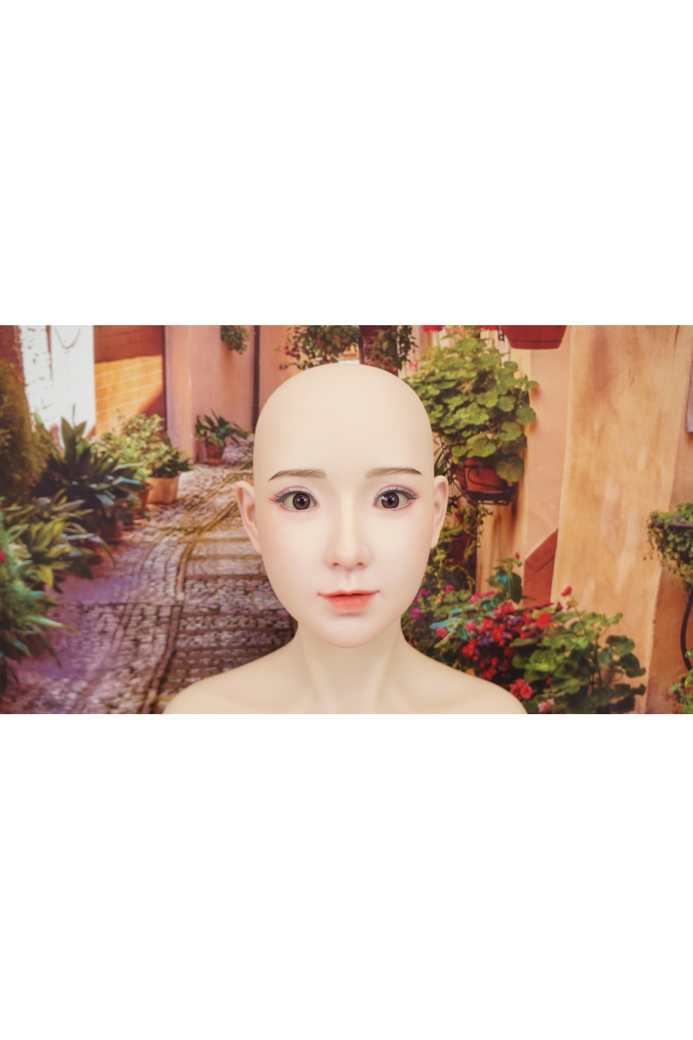 【中古】XY DOLL #E？硬めシリコンヘッド ＋Sanhui Doll 168cm Fカップ 各所柔らか仕上げ 眉毛と下睫毛の植毛 視点移動 肌色 ナチュラル