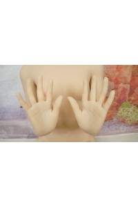 【初心者応援パック 美品】XYDOLL #1硬質シリコンヘッド138cm AAカップ貧乳 衣装付属 自立加工OP 睫毛や眉毛の植毛 視点移動 EVO新骨格 肌色 ナチュラル