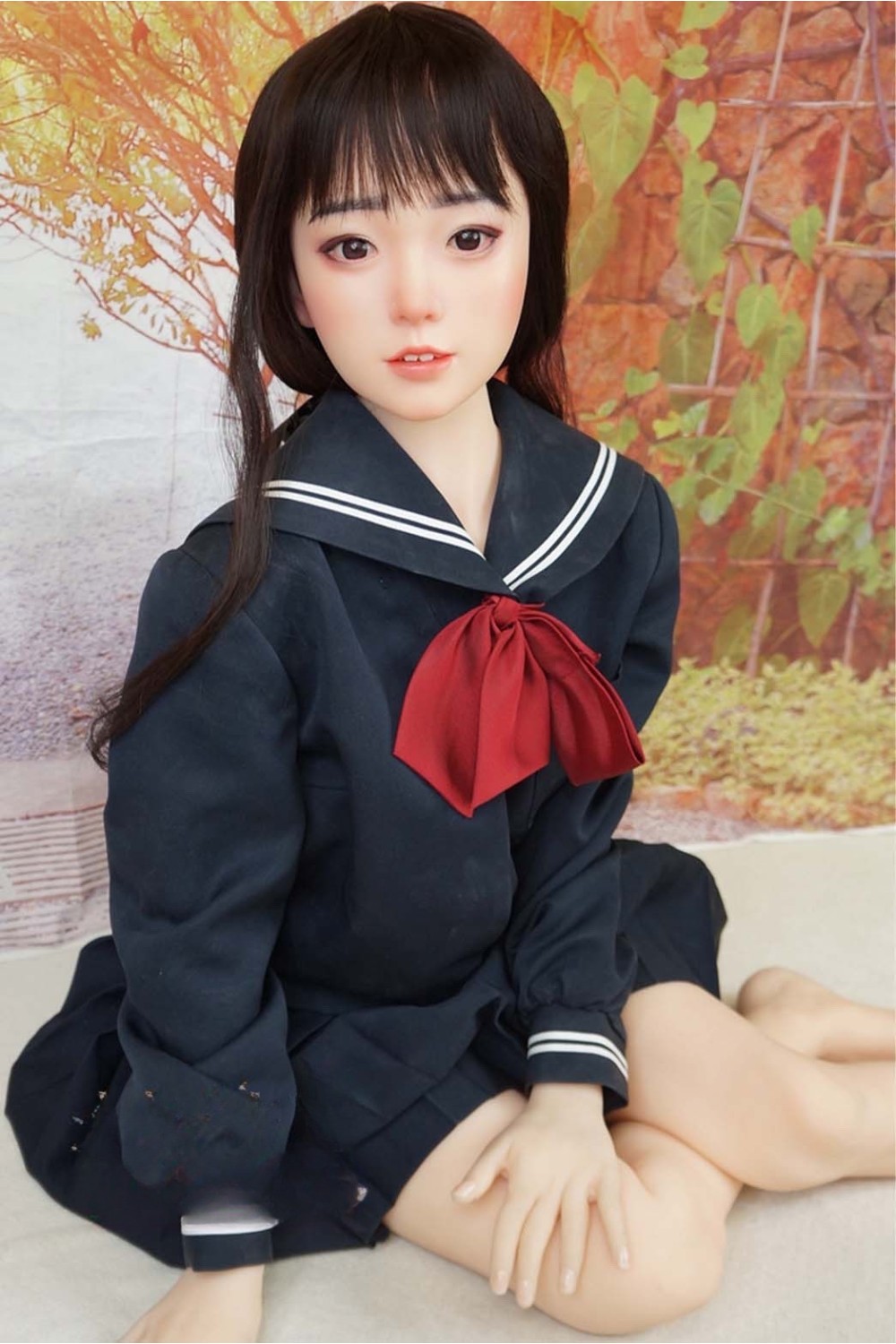 【中古】My Loli Waifu #美亜 Mia硬めシリコンヘッド＋CatDoll 138CM 衣装付属 へッド職人メイクOP 自立加工 眉毛と睫毛の植毛 視点移動 新骨格 肌色 ナチュラル