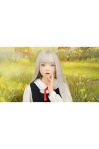 【中古】FUDOLL #8硬めシリコンヘッド148cm Dカップ 衣装付属 ボディ超リアルメイクOP ゼリー胸 指関節OP 自立加工OP 眉毛と睫毛の植毛 視点移動 EVO新骨格 肌色 ナチュラル