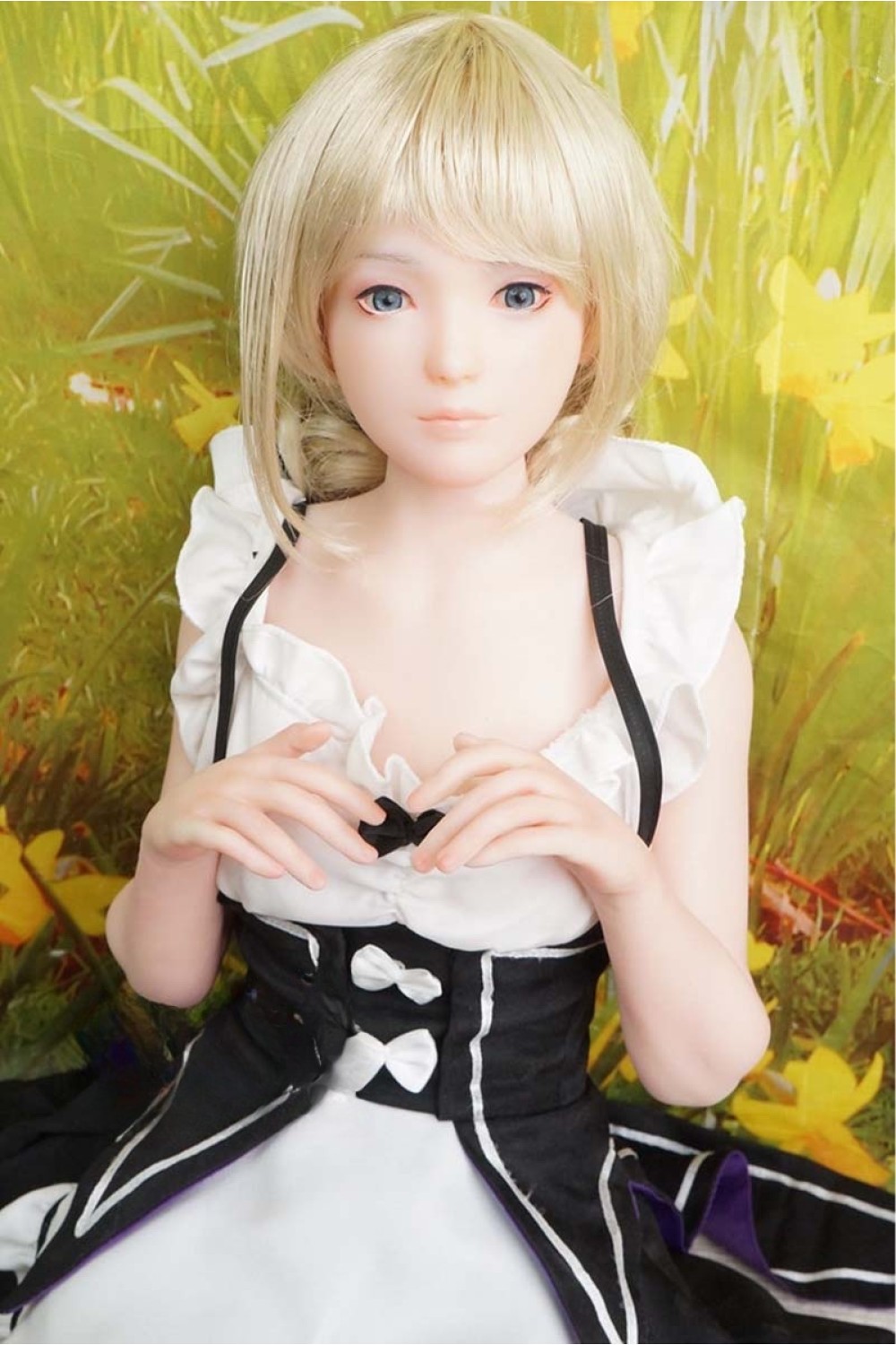 【中古】【初心者応援パック 中古超美品】WAXDOLL #GF05硬めシリコンヘッド 85cm バスト平【フルシリコン製】