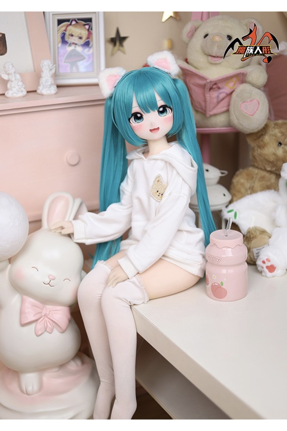 【新品】MOZU Doll 85cm Aカップ 小音ちゃん 6kg ソフトビニール製頭部 TPE製ボディ 肌色＆眼球色＆メイク＆ウィッグ＆衣装は宣材写真と同じ 小型で軽量化で収納しやい 使いやすい MOZU 0023