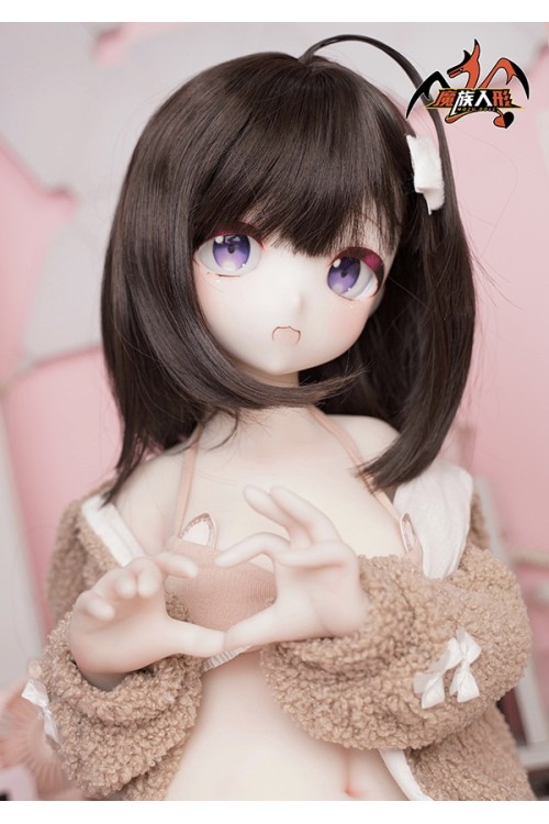 【新品】MOZU Doll 85cm バスト大 萌芽（Meiya）ちゃん 6kg ソフトビニール製頭部 TPE製ボディ 肌色＆眼球色＆メイク＆ウィッグ＆衣装は宣材写真と同じ 小型で軽量化で収納しやい 使いやすい MOZU 0025