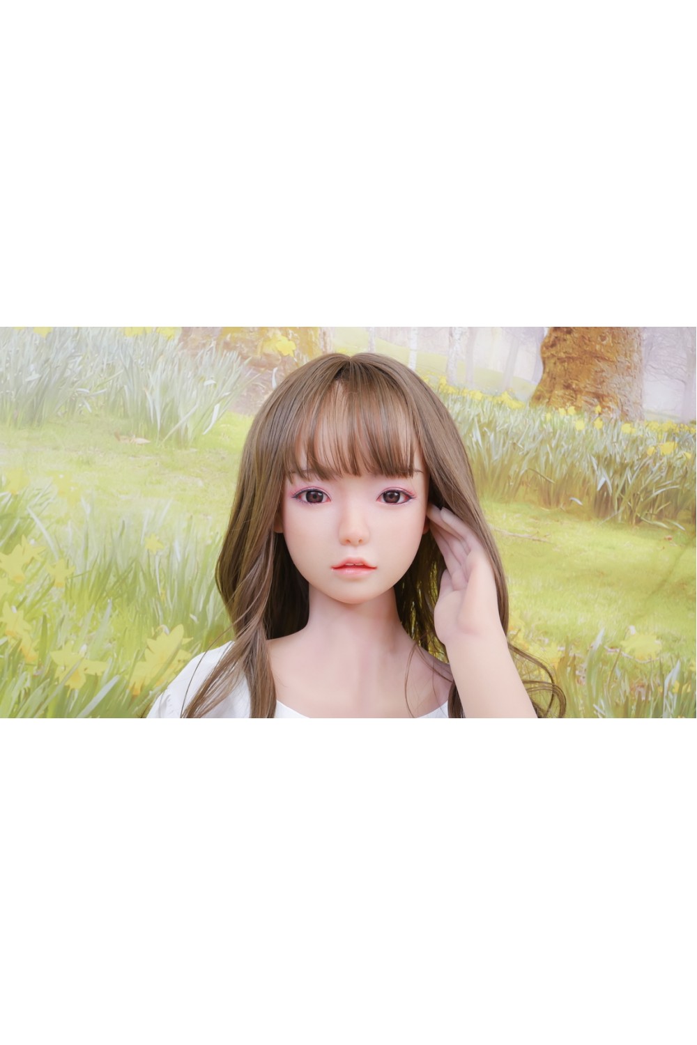 【初心者応援パック 新古美品】Real Girl #C8軟性シリコンヘッド 148cm巨乳 C工場製 衣装付属 ヘッド高級職人メイク ボディリアルメイクOP 軽量化ボディOP 中空胸 指関節OP 眉毛植毛 視点移動 陰毛植毛OP EVO新骨格 肌色 ナチュラル