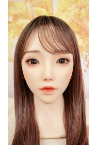【中古】【O新古超美品 ホール未使用品】Bezlya Doll #珊瑚 高級職人メイクOP 硬質シリコンヘッド単品(155〜161xcm推奨)