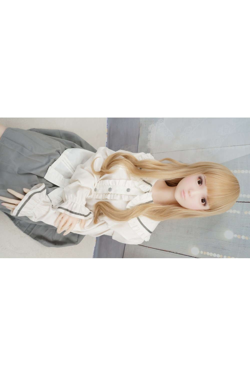 【中古】PiperDoll #Aika愛華 シームレス 新発売 130cm Aカップ ボディのリアルメイク 各所柔らか仕上げ ハードハンド 自立加工 視点移動 EVO骨格 肌色 ピンク