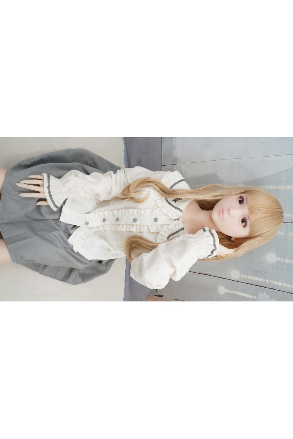 【中古】PiperDoll #Aika愛華 シームレス 新発売 130cm Aカップ ボディのリアルメイク 各所柔らか仕上げ ハードハンド 自立加工 視点移動 EVO骨格 肌色 ピンク