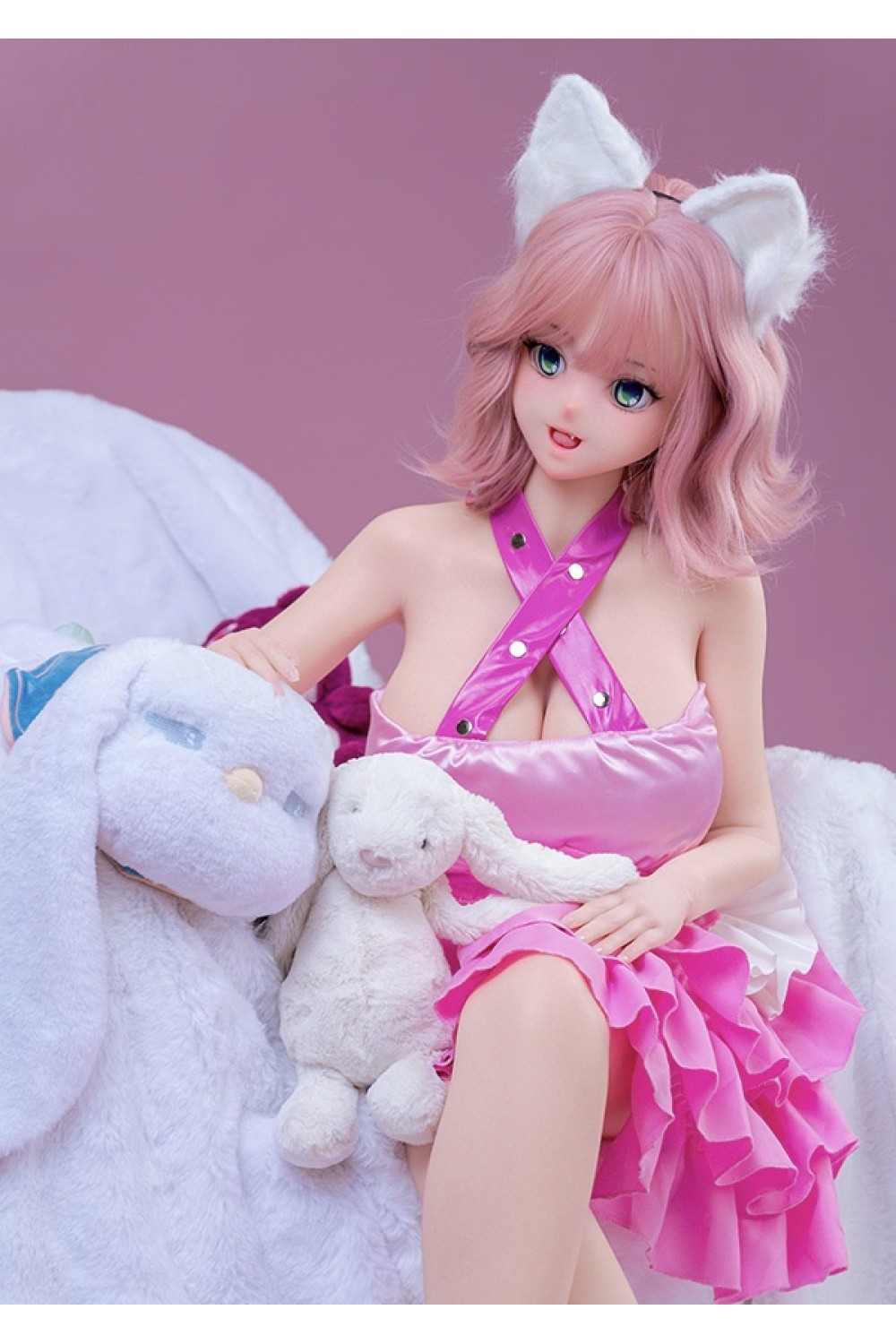 【新品】Sino Doll 実践向け 戦闘機 143cm Gカップ 巨乳 S55 凛兰(Linglan)ヘッド 掲載画像はリアルメイク付き 顔は蝋人形メイク付き フルシリコン製ラブドール アニメ顔 SINO 0019