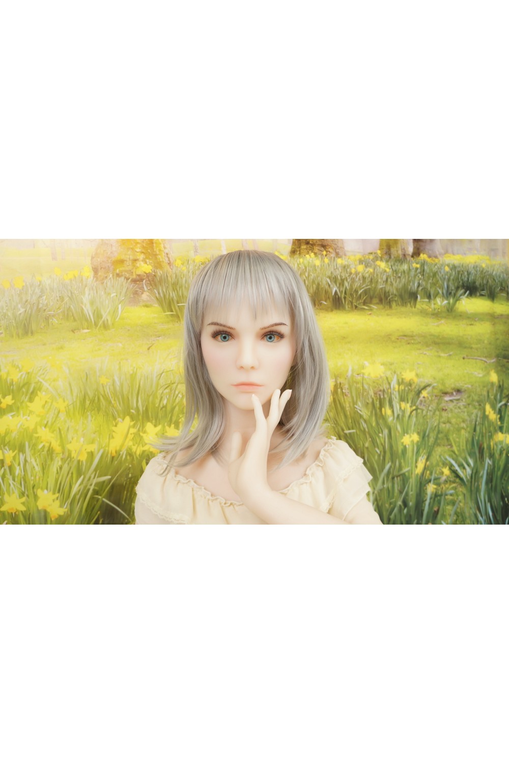 【中古】SilikoDoll #J3ヘッド 165cm Iカップ 各所柔らか仕上げOP ボディリアルメイク 自立加工OP(ハードフィート)視点移動 EVO骨格 肌色 ナチュラル