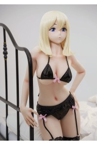 【新品】色気美人 Irokebijin 148cm Eカップ Shiori A ヘッド ソフトフルシリコン製 カスタマイズ品 ラブドール IRO 0078