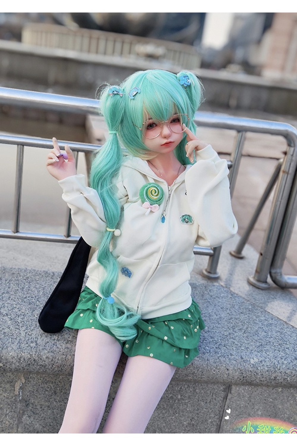 【新品】SHEDOLL 148cm Dカップ 艾琳（エイリン）ヘッド 初音ミクコス エルフ耳 ラブドール ボディー材質など選択可能 カスタマイズ可能 掲載画像はフルシリコン製 SHE 0039