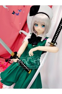【新品】Aotume Doll アニメドール 145cm Bカップ #102ヘッド 妖夢コス ヘッド及びボディー材質選択可能 AOT 0055