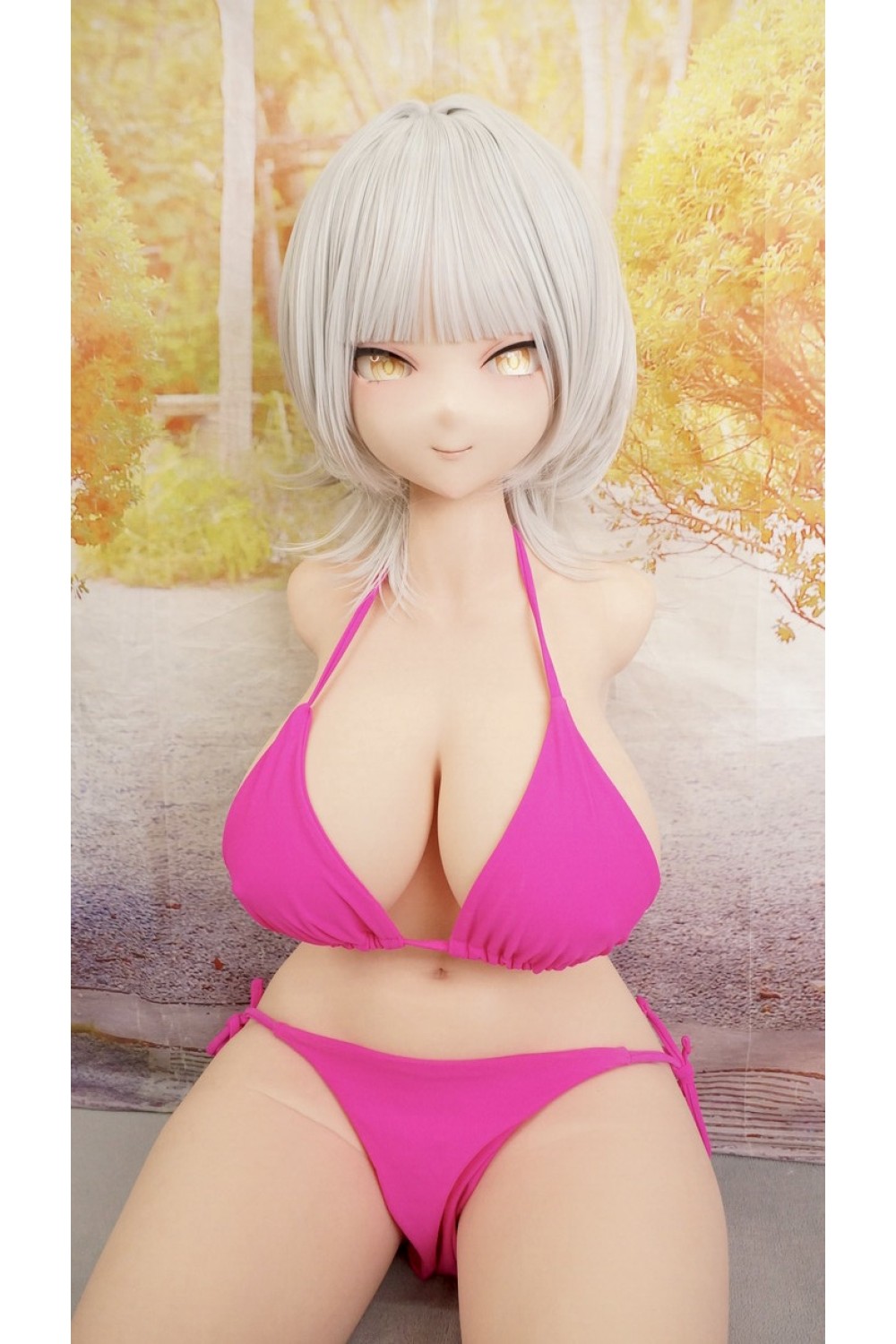 【中古】【初心者応援パック 新古超美品】BCDOLL #卢米娜(Lumina)シリコンヘッド 101cm Iカップ シリコントルソー ボディリアルメイク塗装 EVO新骨格【フルシリコン製】 【有料衣装(水着)OP付属】