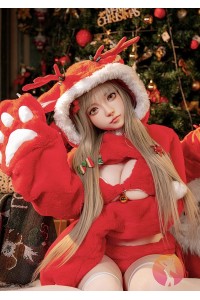 【新品】SHEDOLL 145cm Gカップ 洛伊2.0 （luoyi）ヘッド クリスマス サンタ衣装 ラブドール シリコンヘッド TPEボディー材質 カストマイズ可 SHE 0081